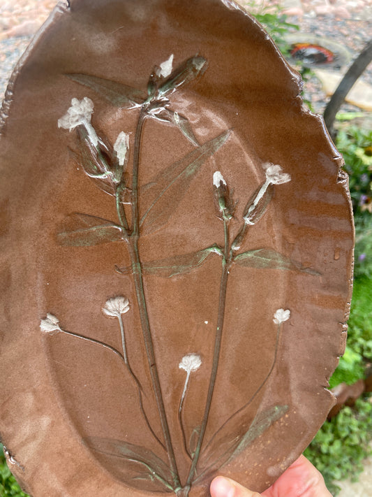 Plate •Pressed Florals•