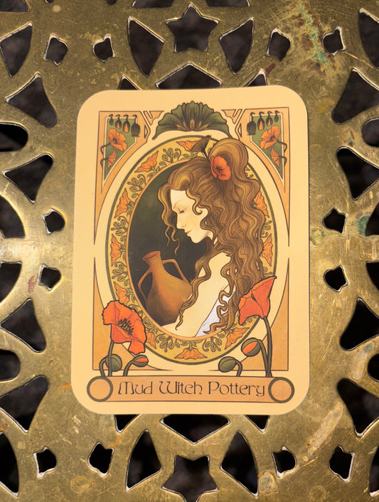 Mud Witch Pottery Vinyl Sticker