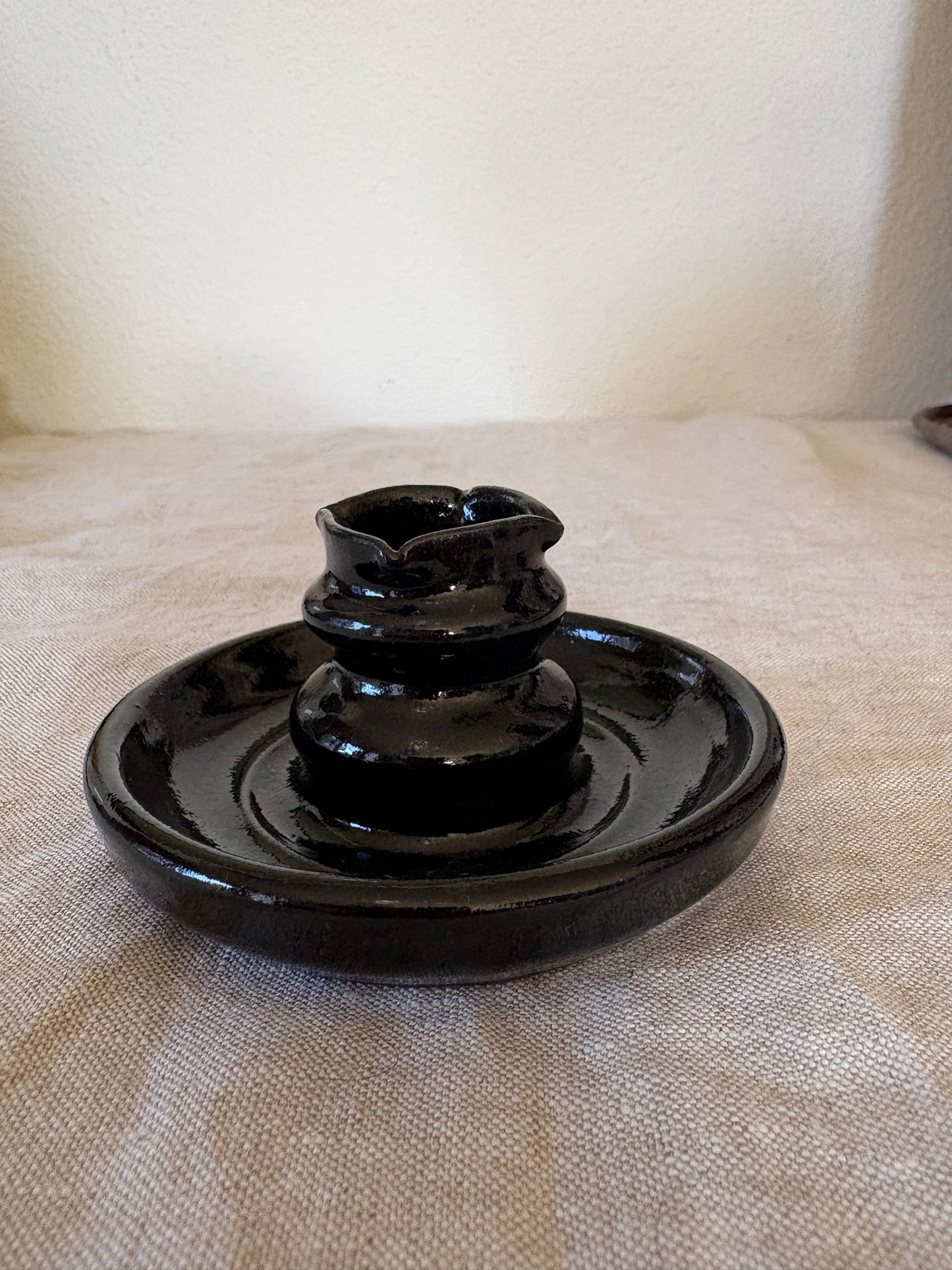 Candle Holder •Obsidian•