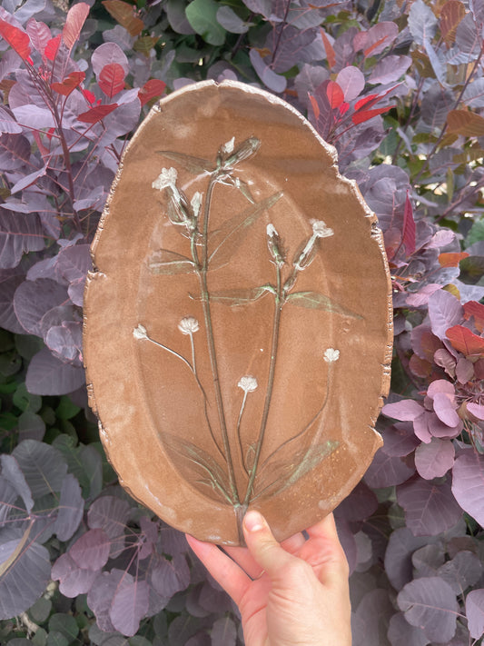 Plate •Pressed Florals•