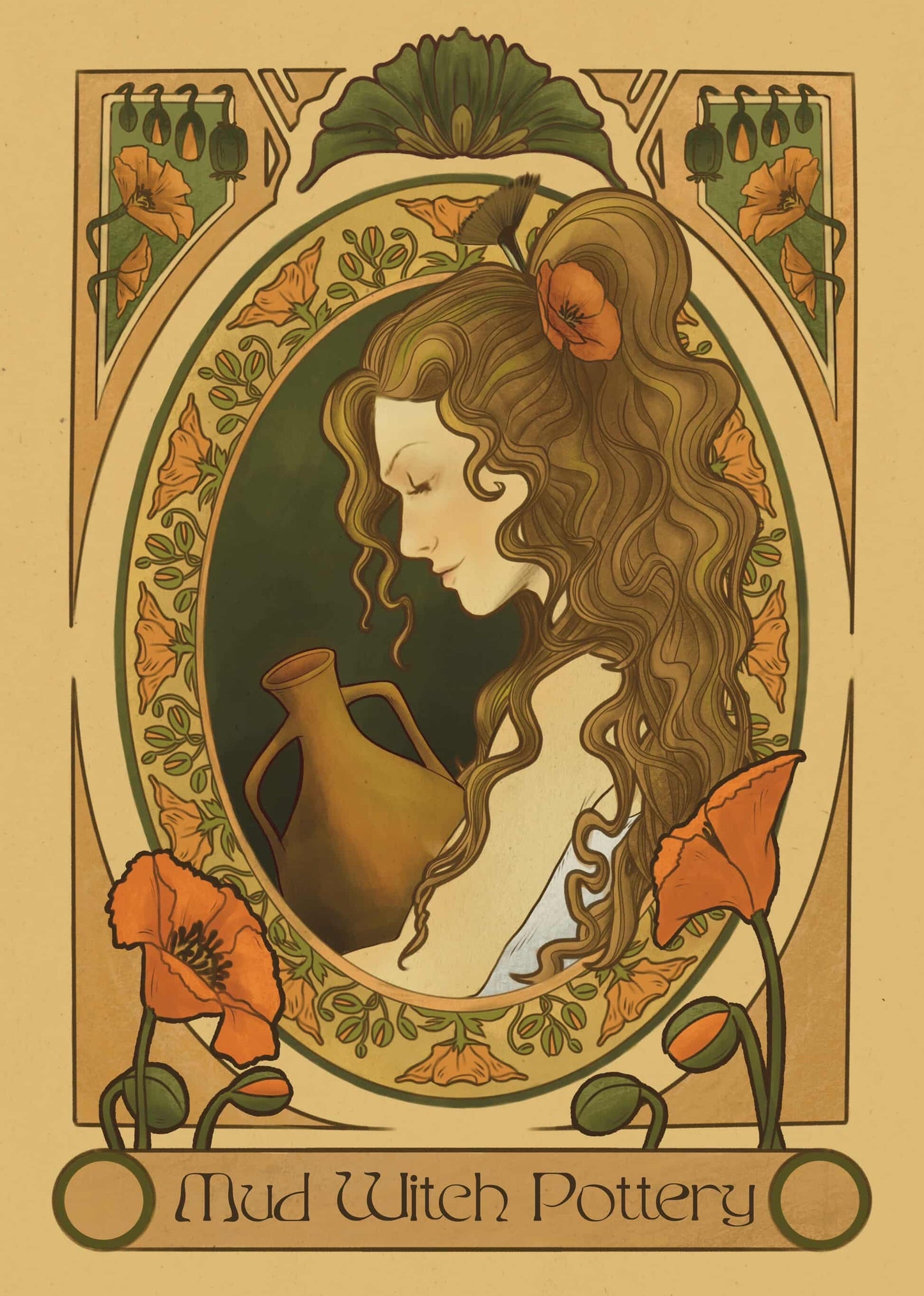 Mud Witch Pottery Vinyl Sticker