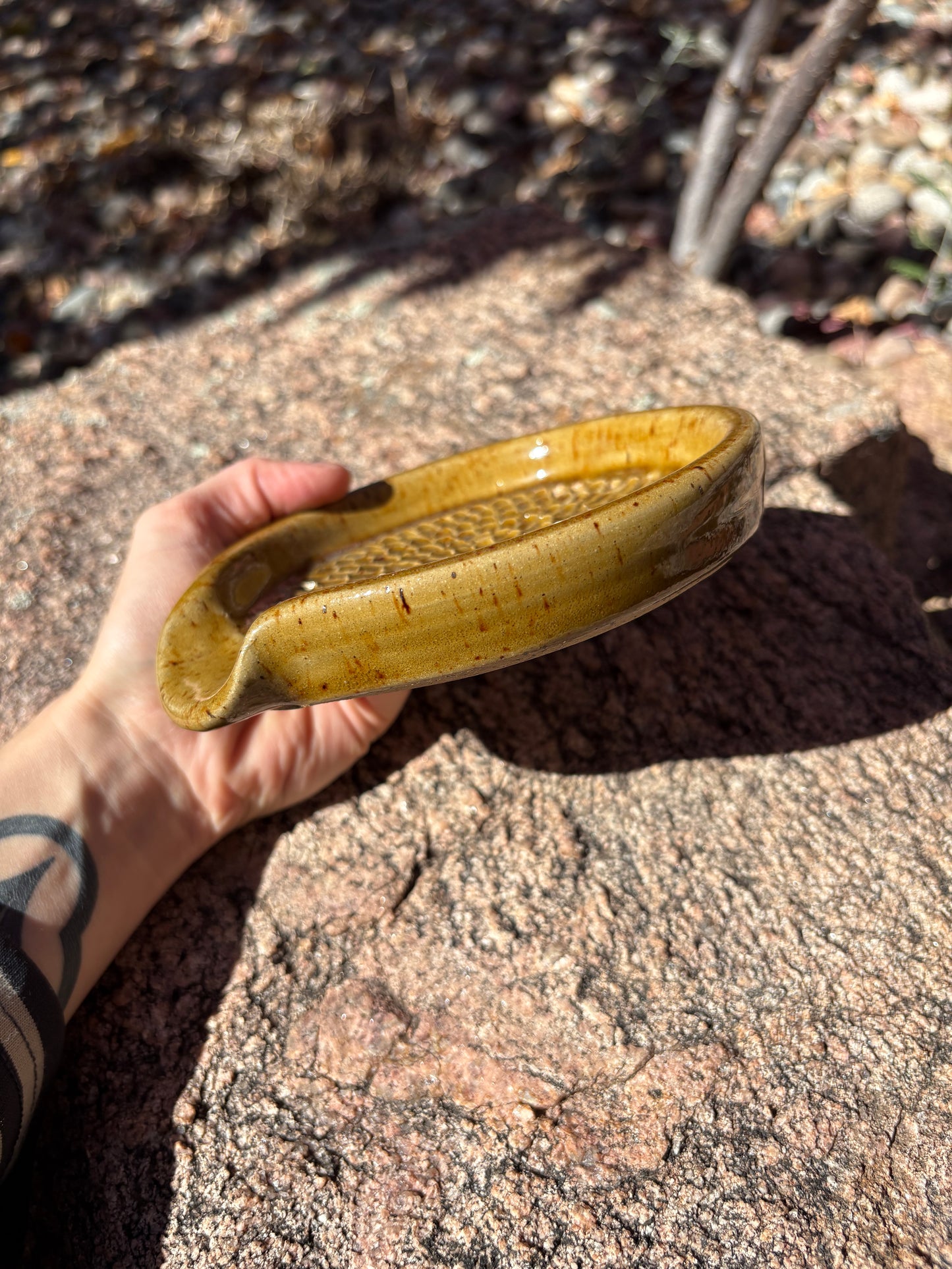 Garlic Grater•Spoon Rest